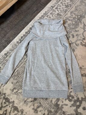 Ingrid & Isabel Gray Cowl Neck Off-Shoulder Sweater